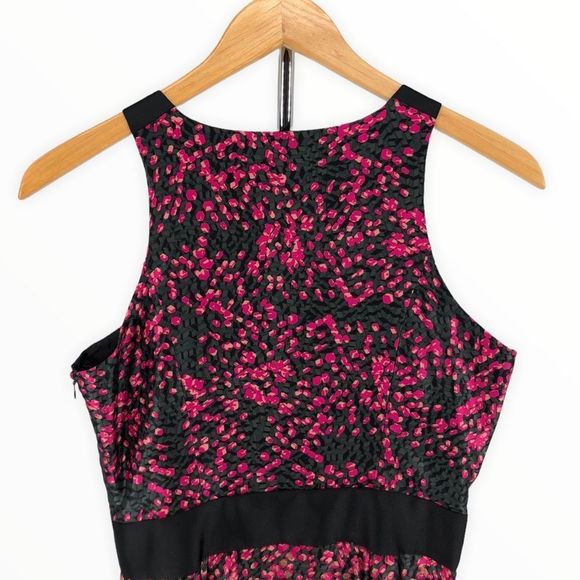 Cynthia Steffe Silk Multicolor Sue Cerise Zip Front Sleeveless Dress size 6 - Picture 6 of 12